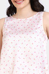 Zivame Silken Promises Woven Pyjama Set - Mary Rose — thumbnail 5